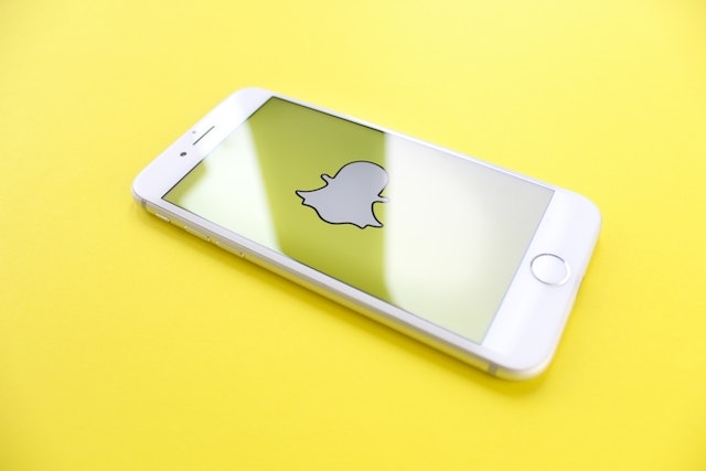 Snapchat app on iPhone