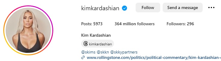 @kimkardashian - Instagram profile