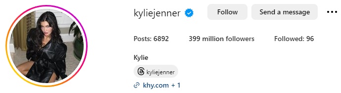 @kyliejenner - Instagram profile